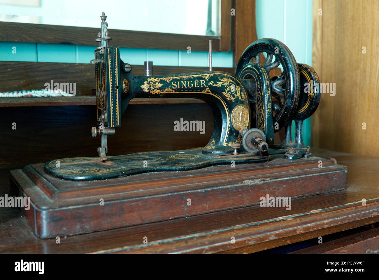 Machine à coudre Singer Vintage Banque D'Images
