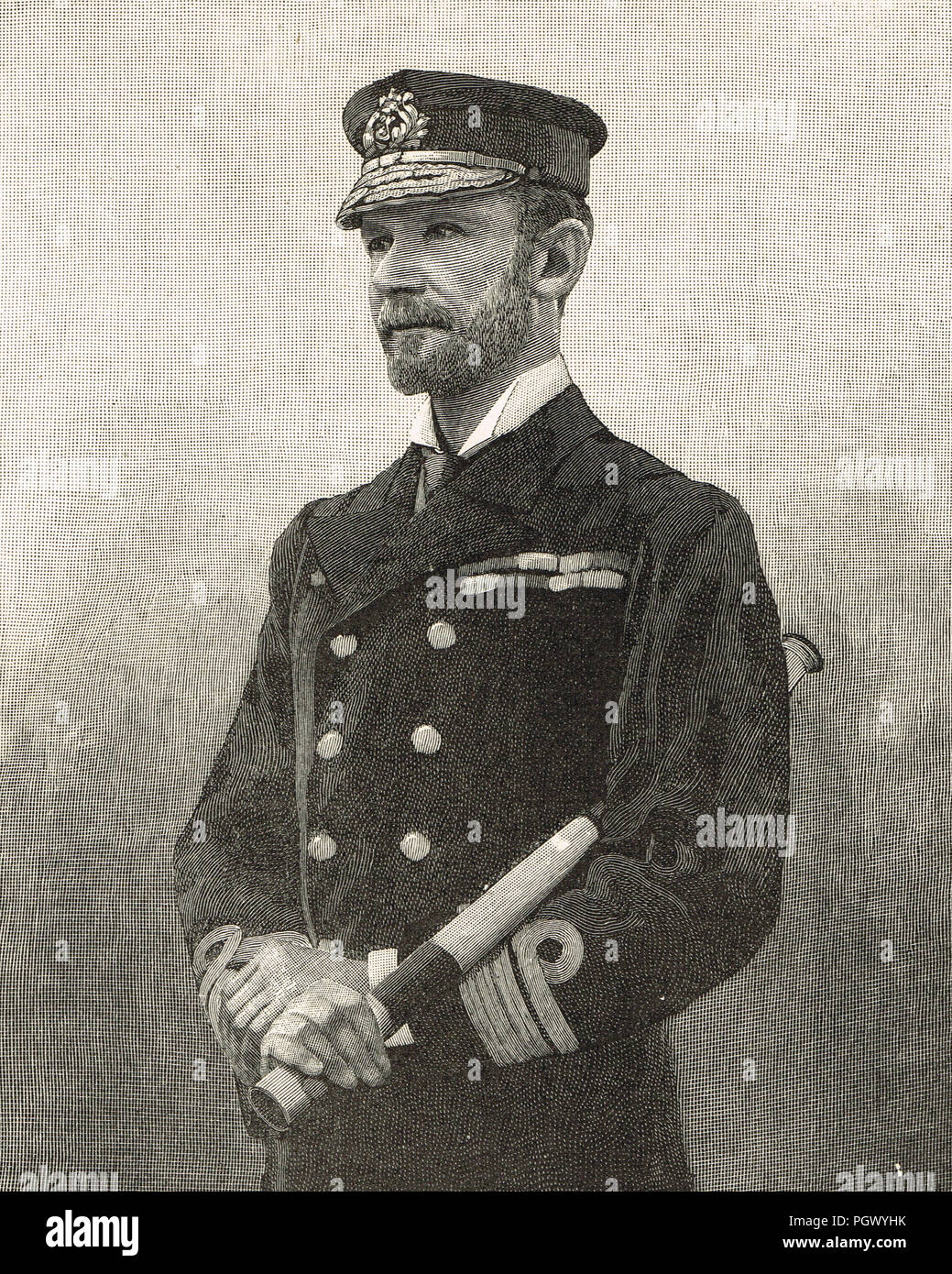 Amiral de la flotte, Sir Edward Hobart Seymour, vers 1900 Banque D'Images