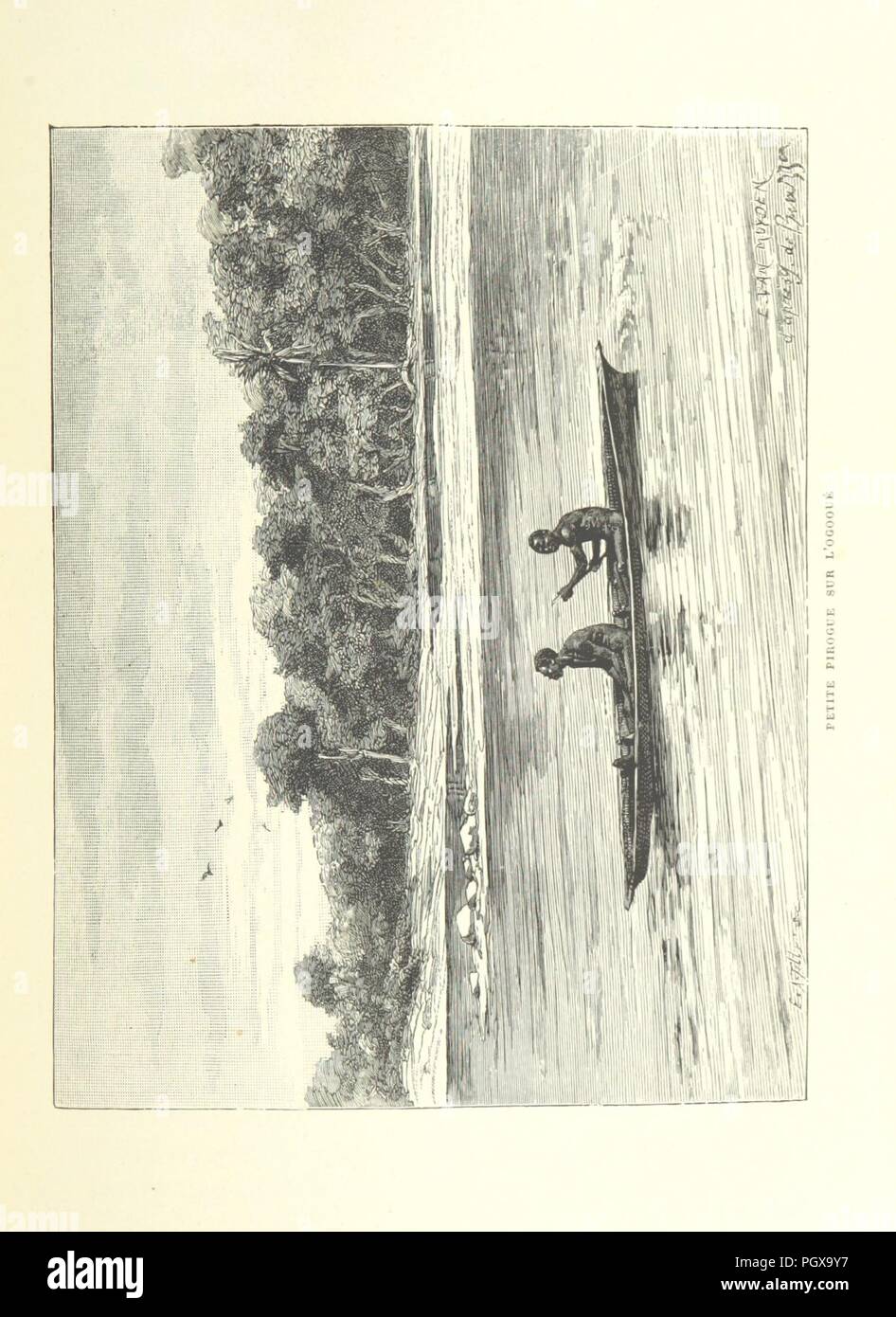 Libre à partir de la page 119 de "Conférences et lettres de P. Savorgnan de Brazza sur ses trois explorations dans l'Ouest africain, de 1875 à 1886. Ouvrage illustré de deux eaux-fortes, etc. (Texte publié et c0085. Banque D'Images