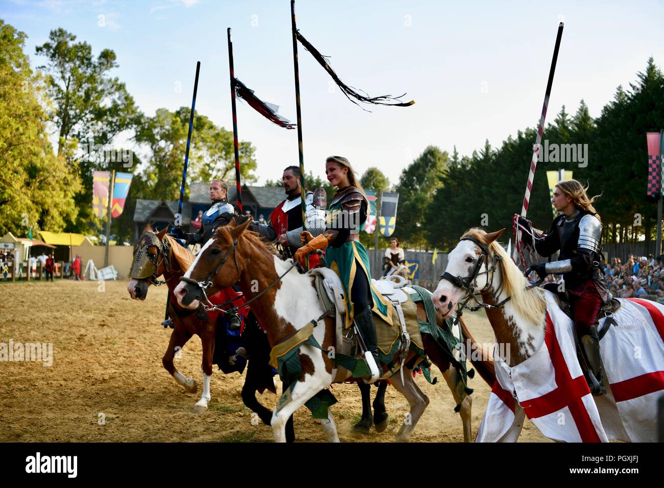 Le Festival de la Renaissance à la joute du Maryland, USA, 2018 Banque D'Images