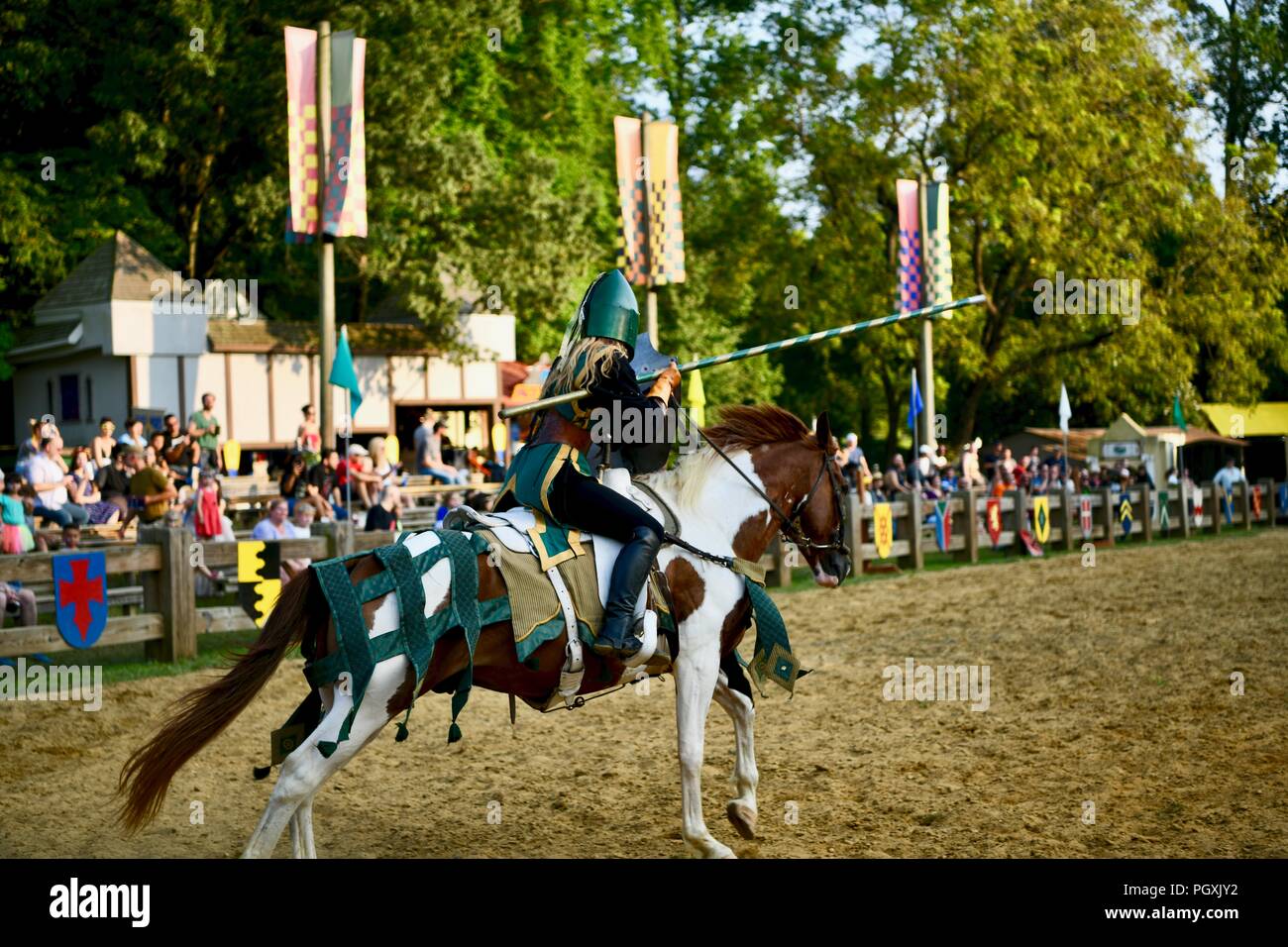 Le Festival de la Renaissance à la joute du Maryland, USA, 2018 Banque D'Images