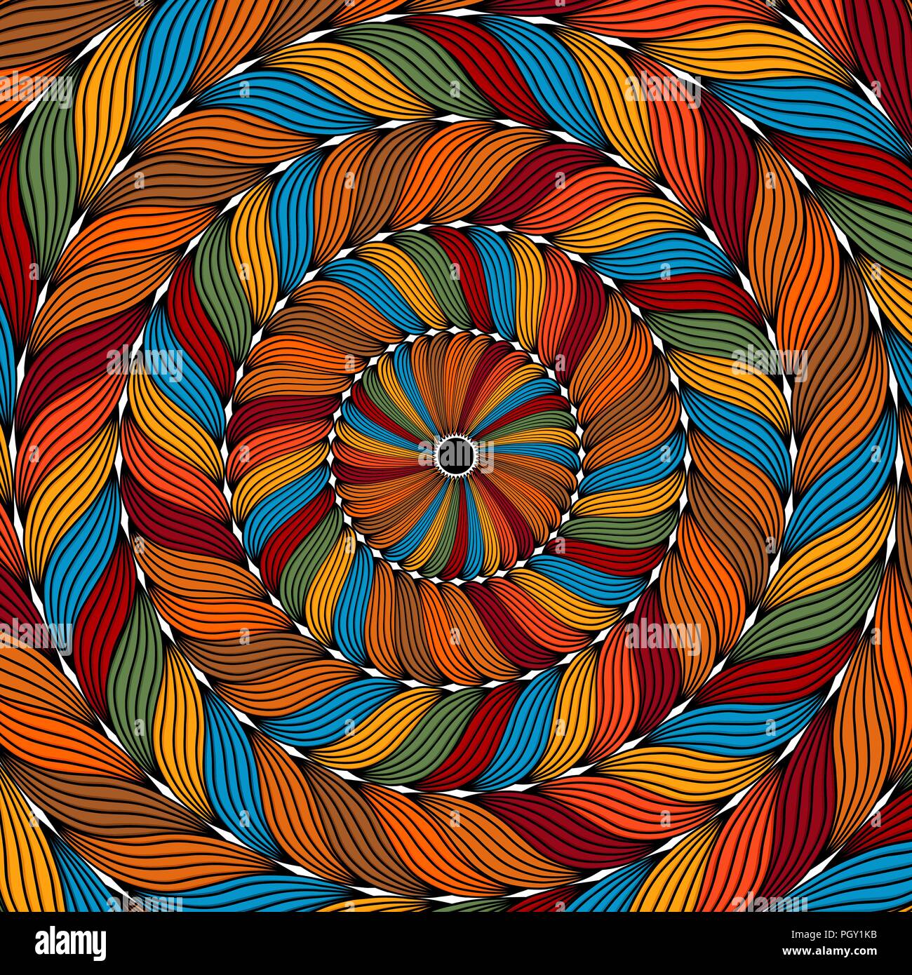 Arrière-plan de corde de couleur Illustration de Vecteur