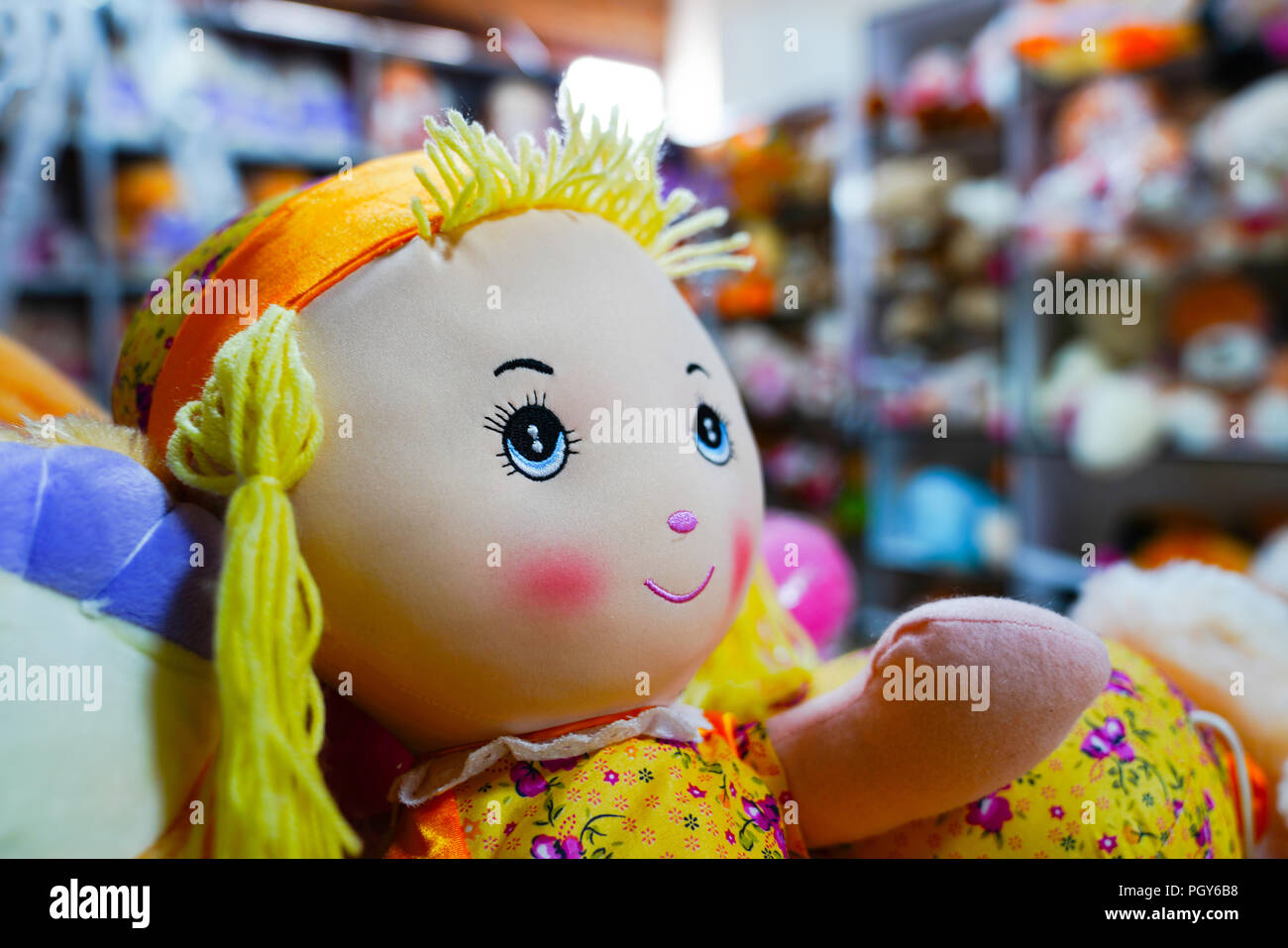 Rag Doll toy handmade souvenirs à la vente Banque D'Images