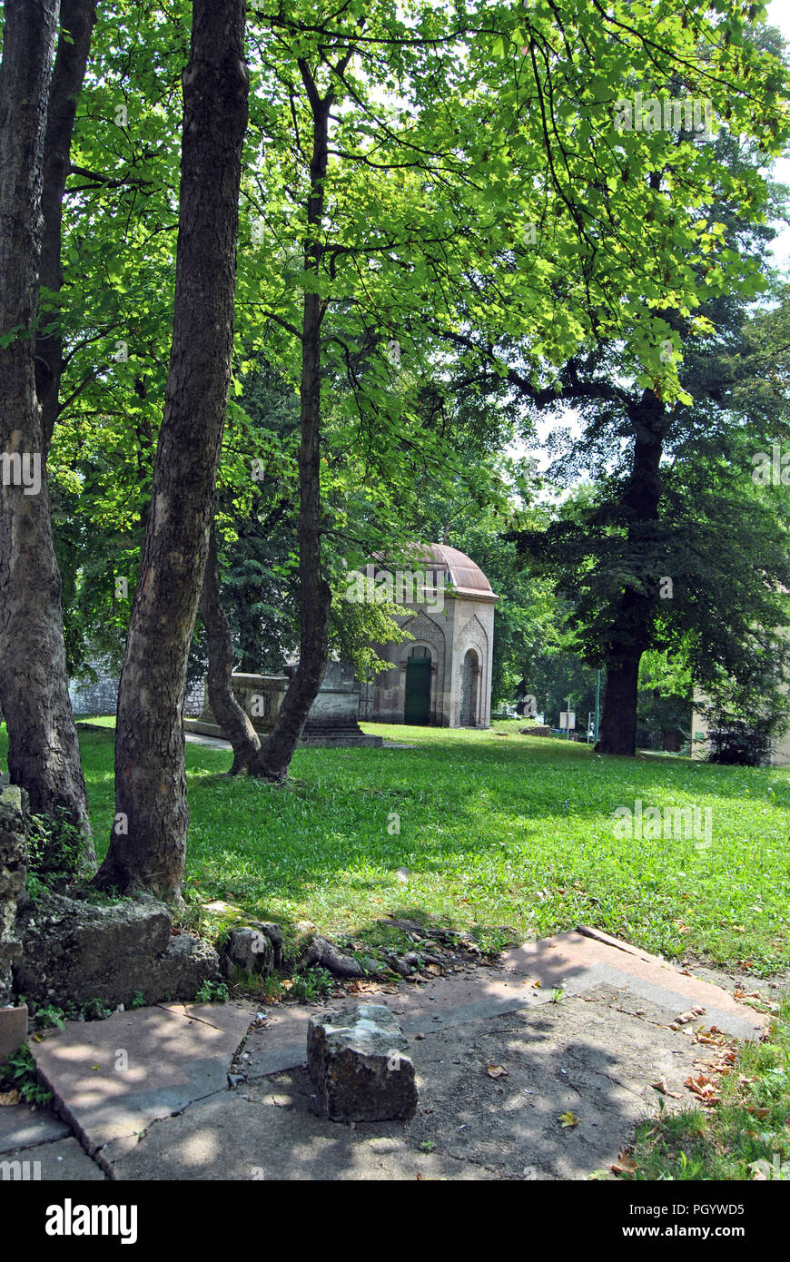 Bihac, Bosnie-Herzégovine. Le mausolée ottoman Banque D'Images