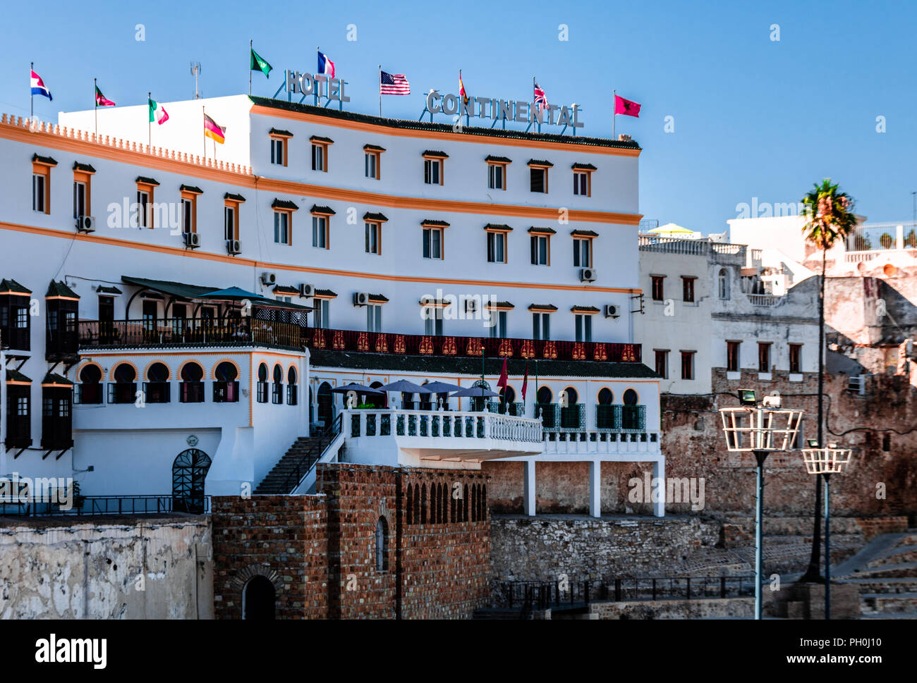 Le Continental Hotel de Tanger Banque D'Images