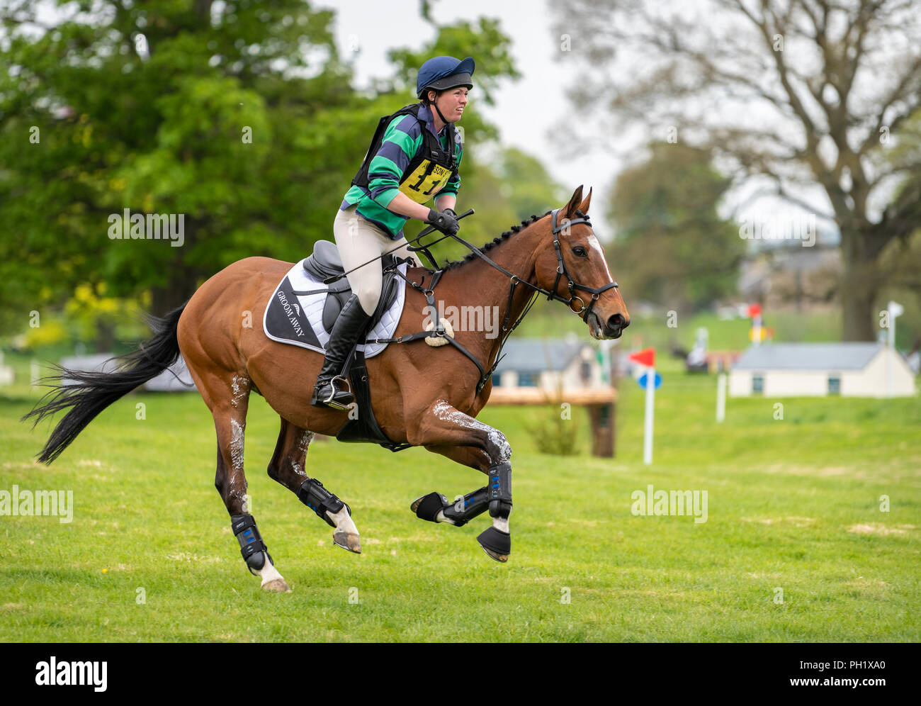 Étages Château Horse Trials, Kelso, Scottish Borders, 2018 Banque D'Images