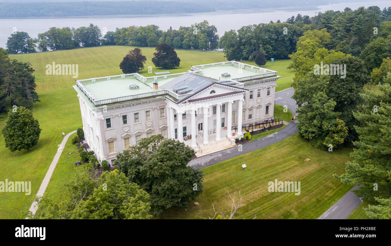 Mills Mansion, Staatsburgh State Historic Site, Hyde Park, New York, USA Banque D'Images