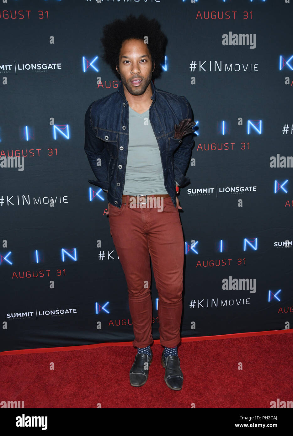 Hollywood, CA, USA. Août 29, 2018. 29 août 2018 - Hollywood, Californie - Jonanthan Fernandez. ''KIN'' tenue à Los Angeles Hollywood Arclight dépistage . Crédit photo : Birdie Thompson/AdMedia Crédit : Birdie Thompson/AdMedia/ZUMA/Alamy Fil Live News Banque D'Images