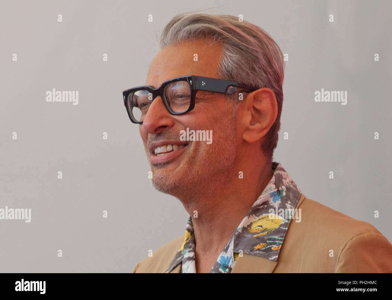 L'acteur Jeff Goldblum au photocall pour le film La montagne au 75e Festival du Film de Venise, le jeudi 30 août 2018, Venise, Italie. Banque D'Images