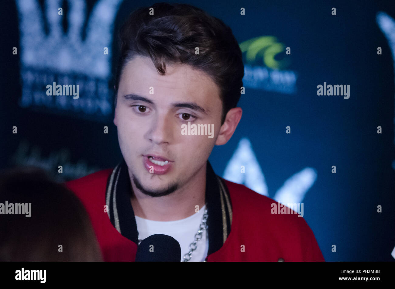 Las Vegas, USA. 29 août 2018. Prince Jackson fils de feu Michael Jackson, marche le tapis rouge à la célébration de ce qui aurait été son 60e anniversaire de pères le 29 août 2018 au Mandalay Bay à Las Vegas, NV. Crédit : l'accès Photo/Alamy Live News Banque D'Images