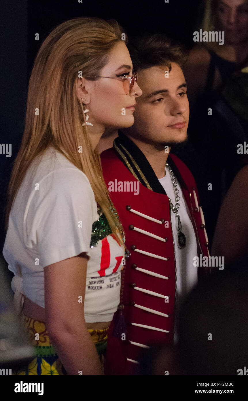 Las Vegas, USA. 29 août 2018. Prince et Paris Jackson marche le tapis rouge à la fin de leur 60e anniversaire fête des pères le 29 août, 2018 au Mandalay Bay à Las Vegas, NV. Crédit : l'accès Photo/Alamy Live News Banque D'Images