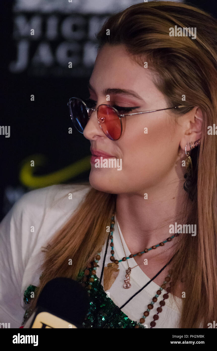 Las Vegas, USA. 29 août 2018. Paris Jackson, fille de Michael Jackson, marche le tapis rouge le 29 août 2018 à la célébration du 60e anniversaire de son père au Mandalay Bay à Las Vegas, NV. Crédit : l'accès Photo/Alamy Live News Banque D'Images