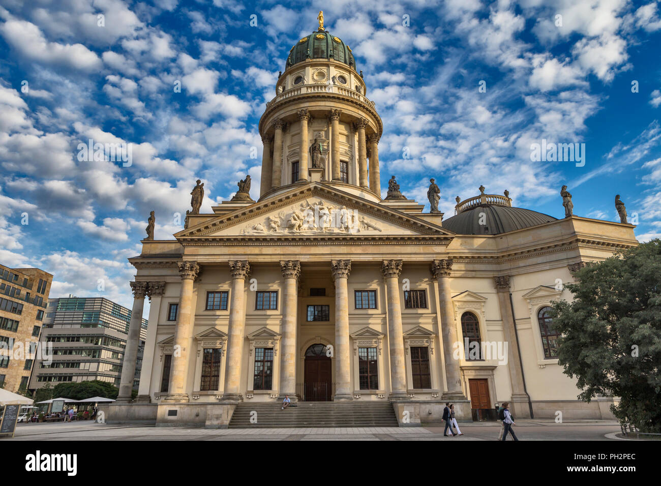 Neue Kirche, nouvelle église, Deutscher Dom, l'Église allemande, Gendarmenmarkt, Berlin, Allemagne Banque D'Images