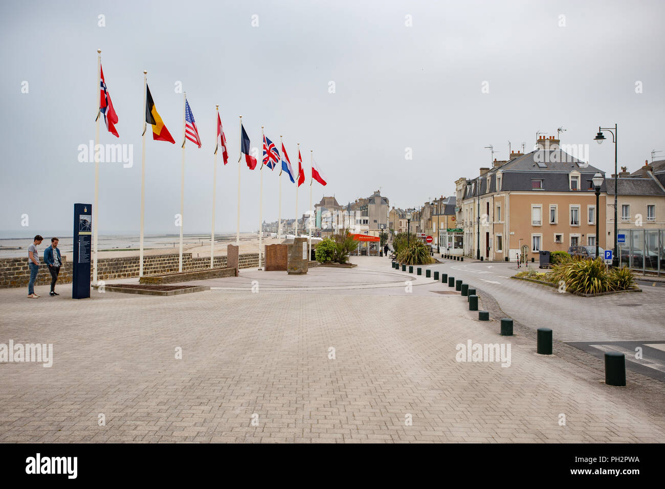 Juno Beach, Courseulles-sur-Mer, Normandie, France Banque D'Images