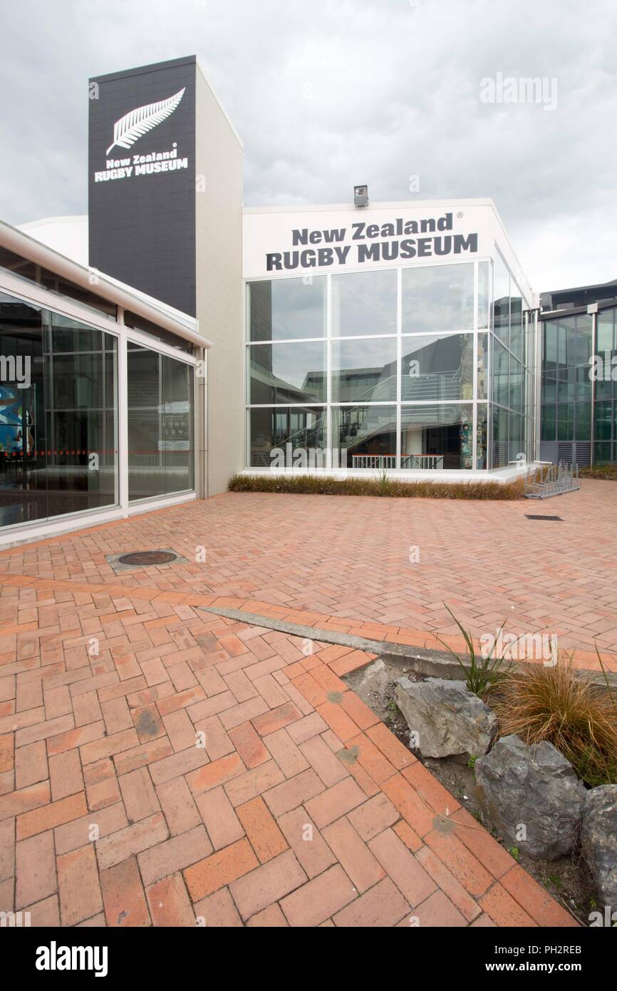 Musée du Rugby de Nouvelle-Zélande à Palmerston North, Manawatu, Nouvelle-Zélande, le 27 novembre 2017. () Banque D'Images