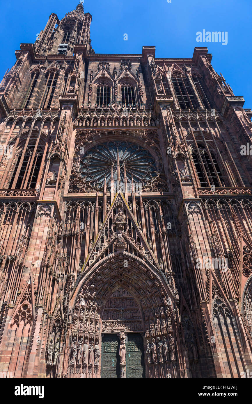 Cathédrale, Strasbourg, Alsace, France Banque D'Images