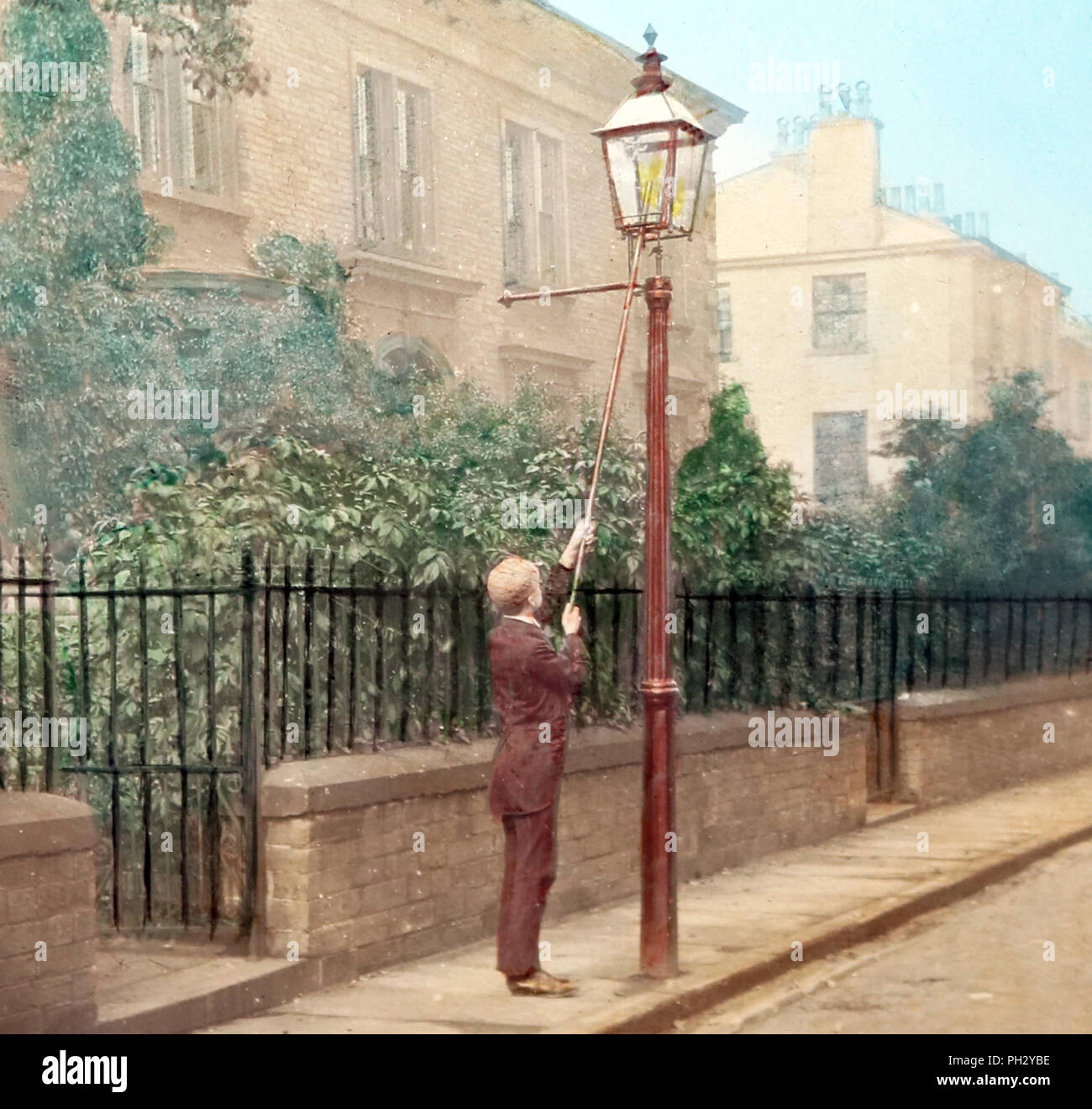 Briquet Lampe, période victorienne Banque D'Images