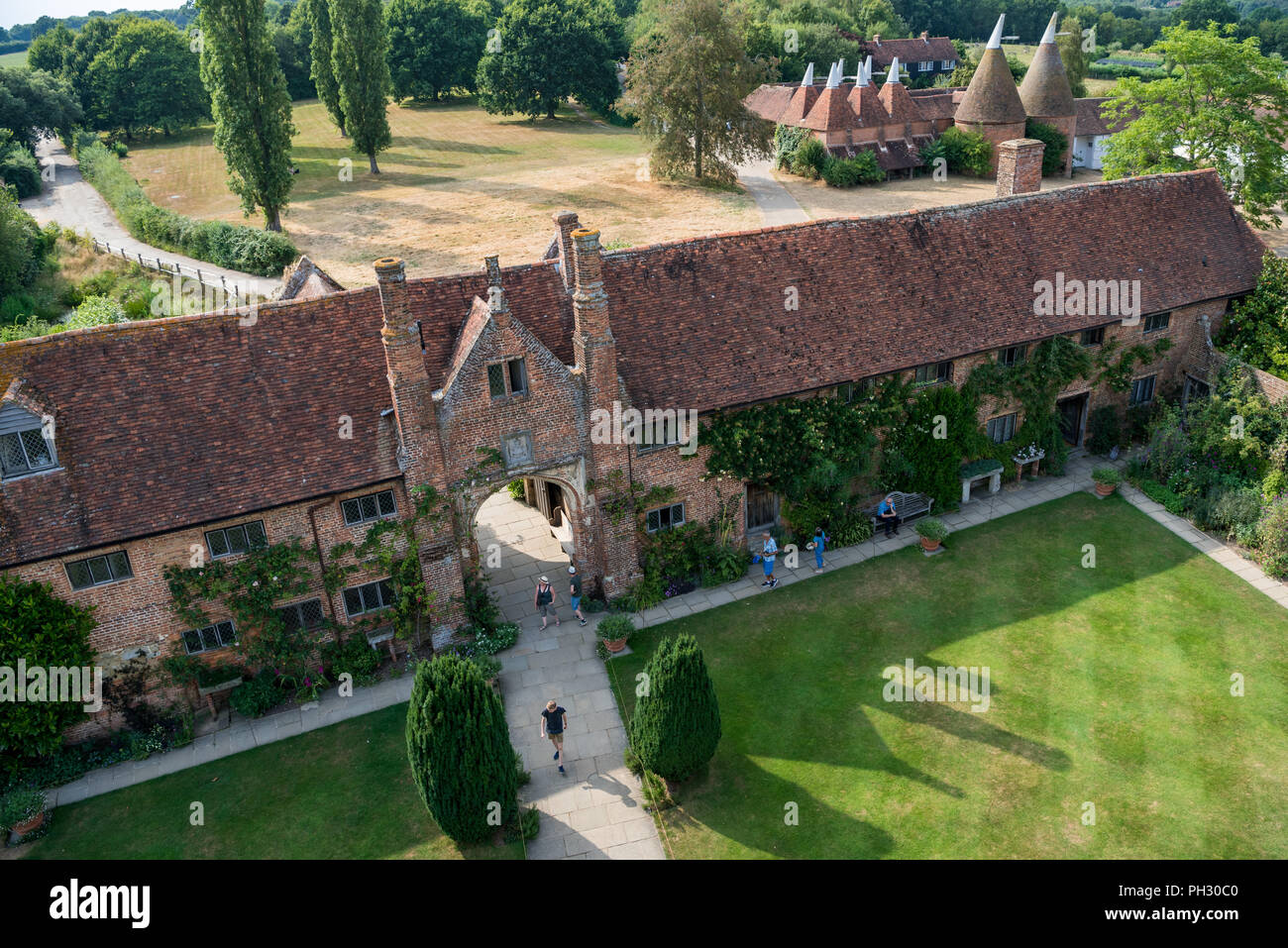 Château et Jardins de Sissinghurst Banque D'Images