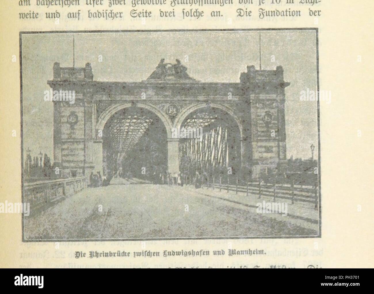 Libre à partir de la page 129 de "Geschichte der Stadt Ludwigshafen am Rhein von ihrem Anfange frühesten bis zum Jahre 1886' . Banque D'Images
