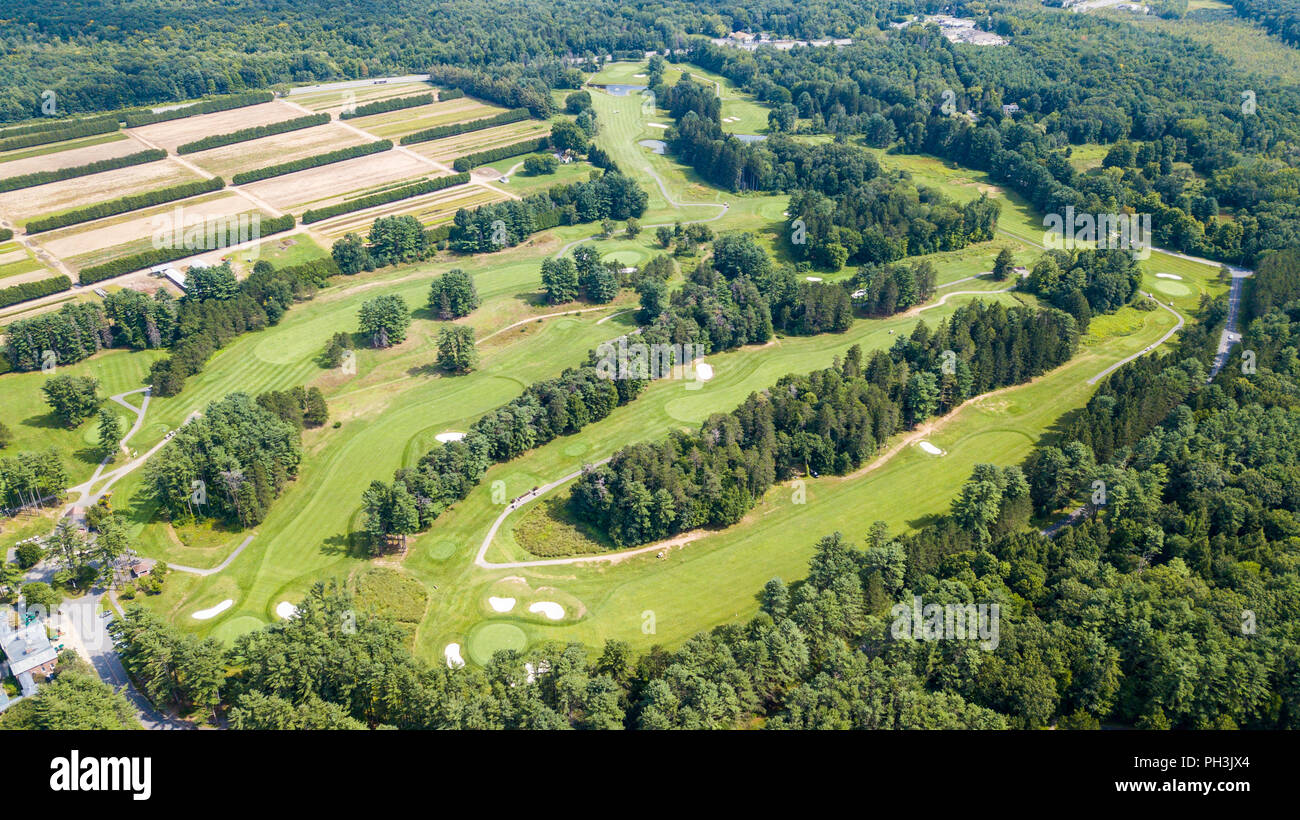 Saratoga Spa Golf Parcours, Saratoga Springs, NY, USA Banque D'Images