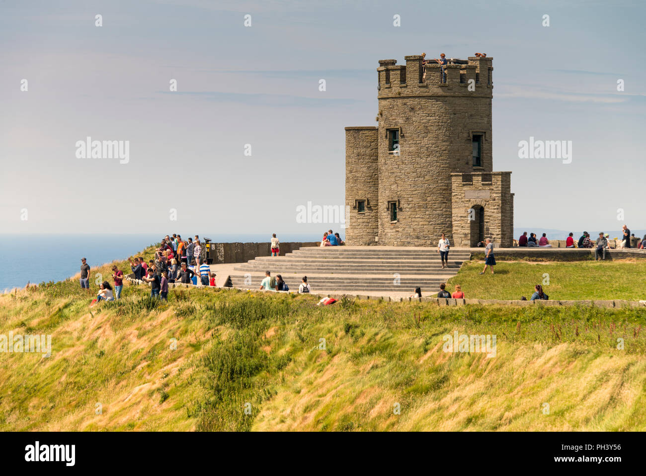 Tour sur les falaises de Moher Banque D'Images