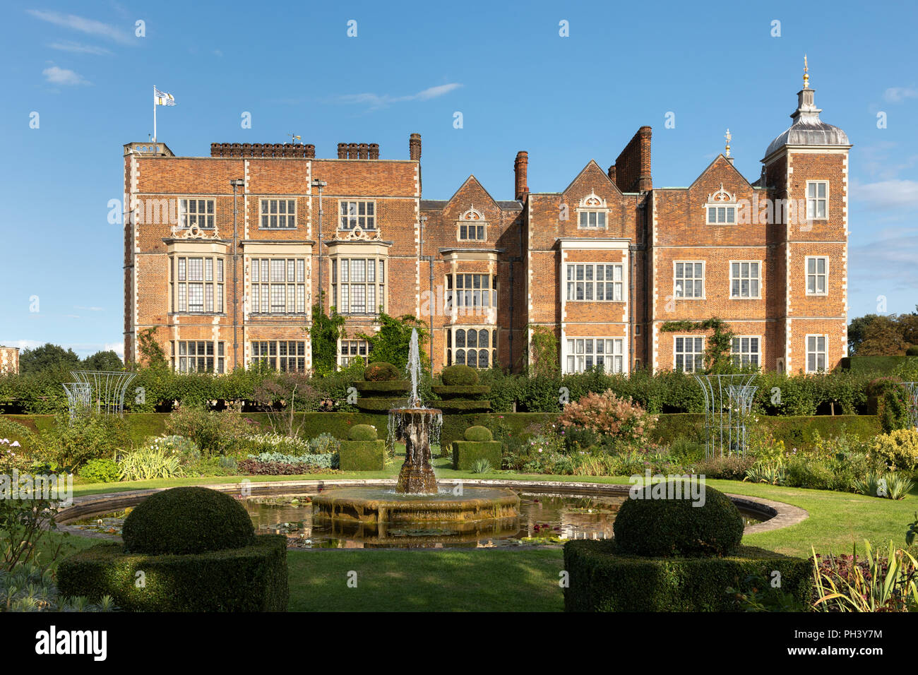 Hatfield House, dans la région de Hatfield, Hertfordshire, Angleterre. UK Banque D'Images