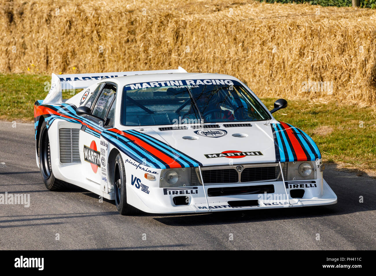 1980 Lancia Beta Montecarlo Turbo Groupe 5 Racer avec chauffeur Stefano Macaluso au Goodwood Festival of Speed 2018, Sussex, UK. Banque D'Images