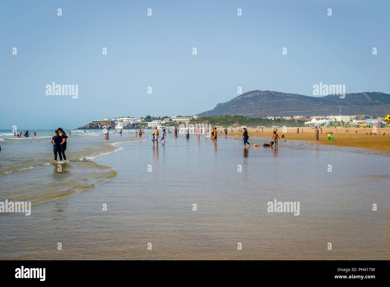 Paysage plage de sable tanger Banque de photographies et d’images à ...