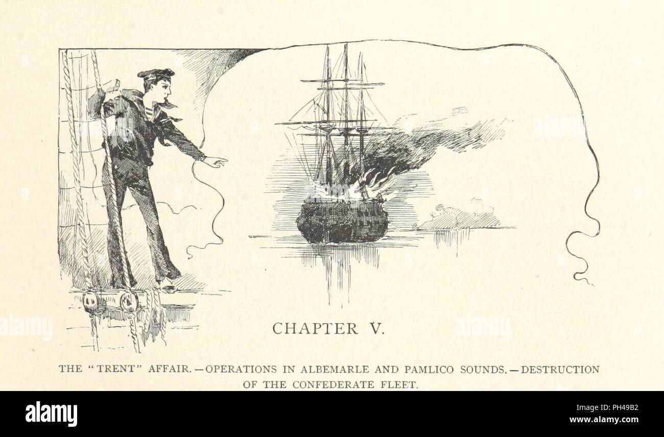 Libre à partir de la page 69 de 'Blue Jackets de '61. Une histoire de la marine dans la guerre de Sécession . Avec illustrations, principalement par W. C. Jackson' . Banque D'Images