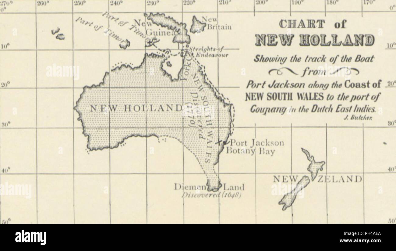 Libre à partir de la page 8 de "une première flotte de la famille. Un récit inédit de certaines aventures remarquables compilées à partir des documents de travail du Sergent William Rosée des Marines, par Louis Becke et Walter Jeffery' par les Britanniques0050. Banque D'Images