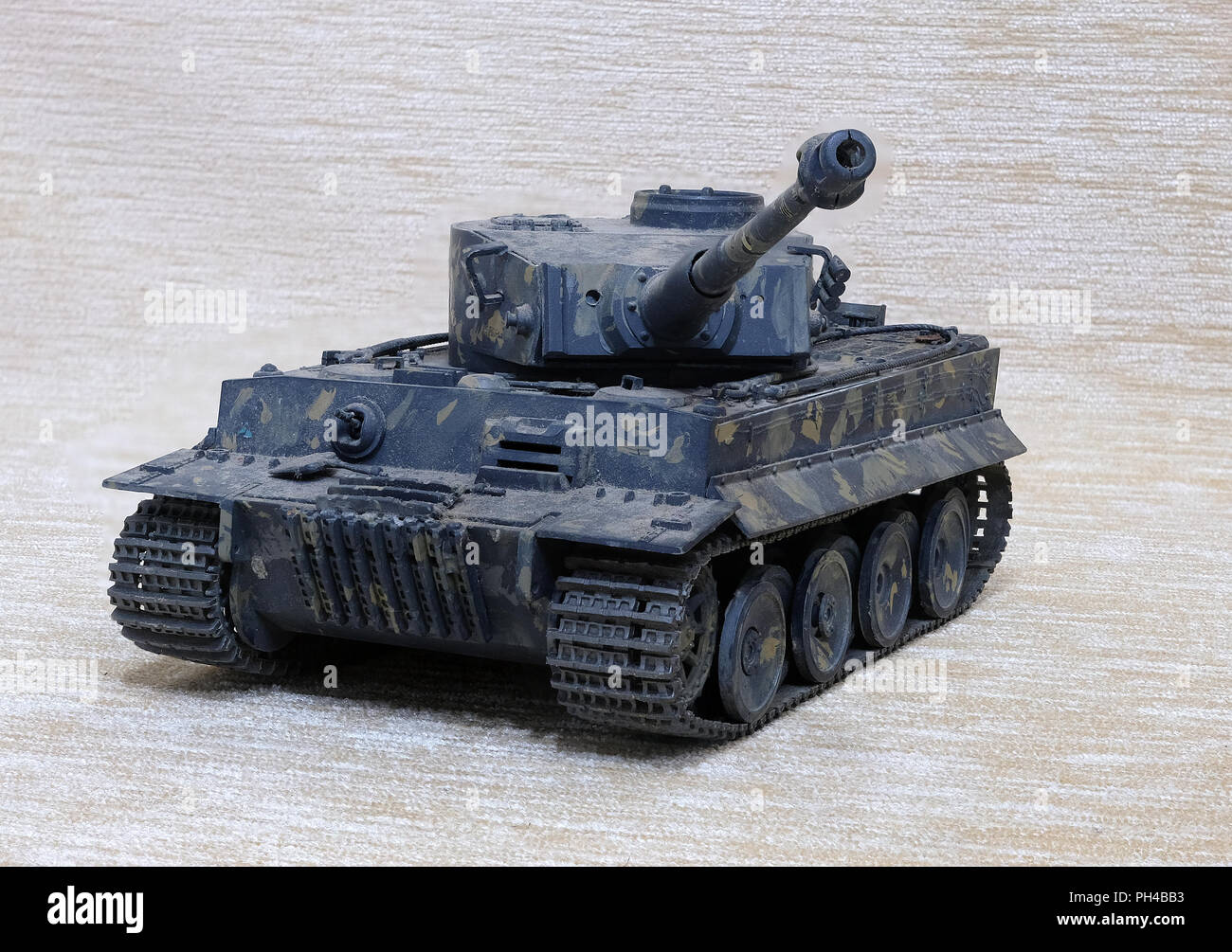 Un modèle d'un Allemand WW2 Tiger 1 réservoir Banque D'Images