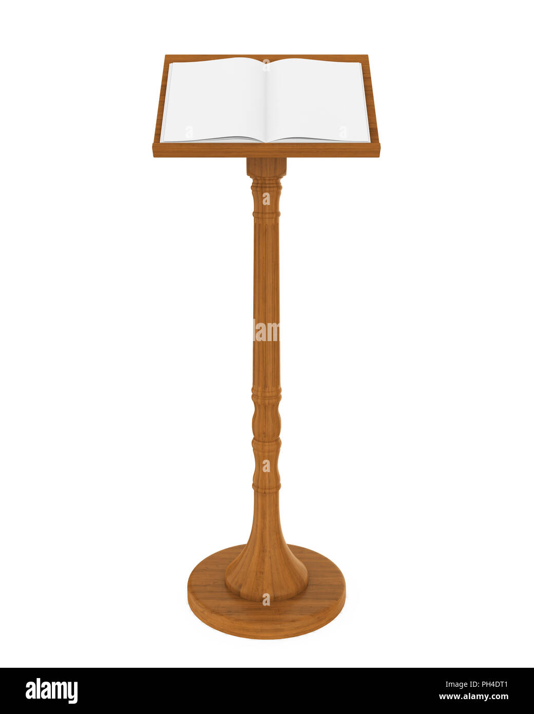 La musique en bois isolé Stand Banque D'Images