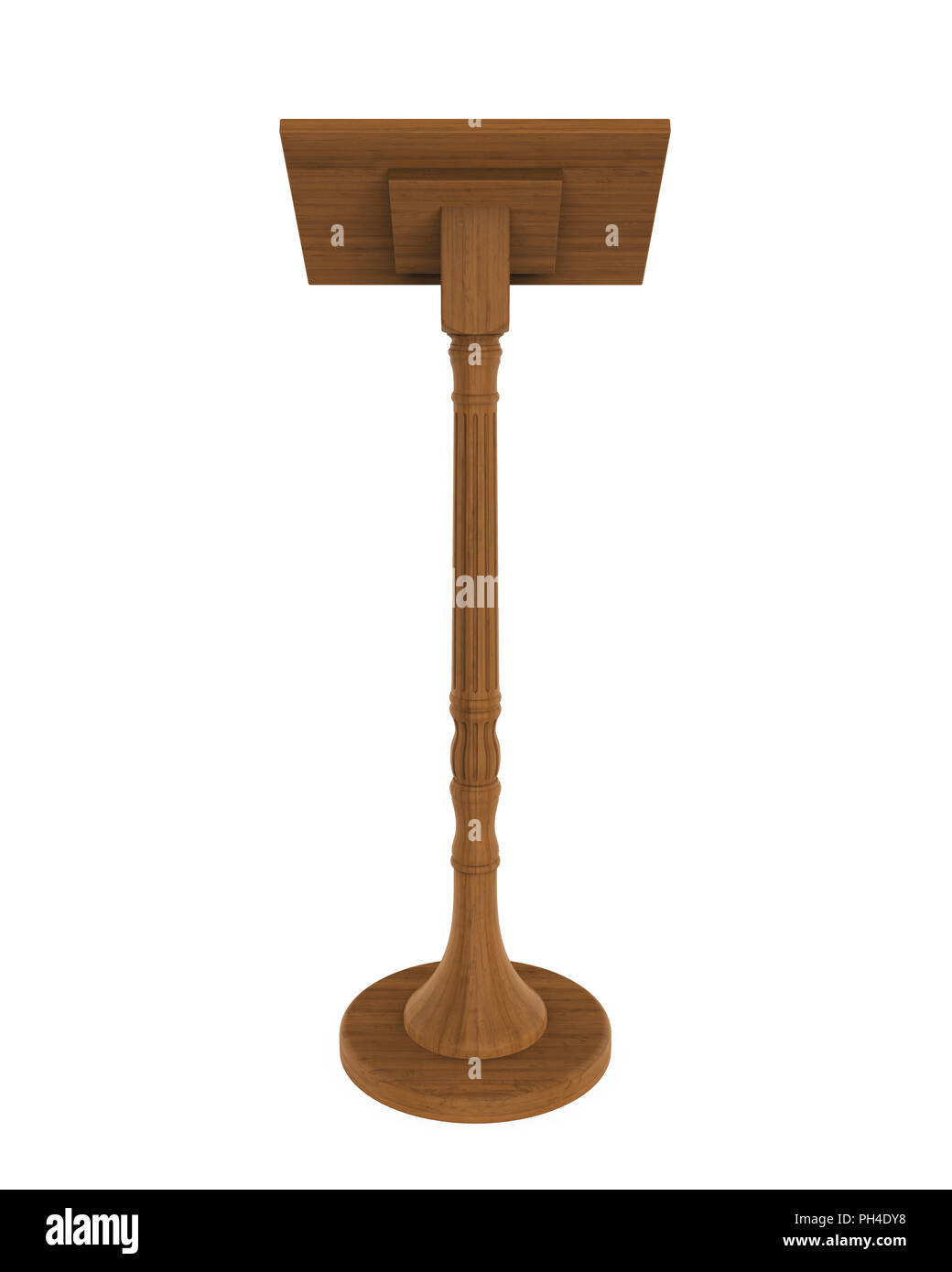 La musique en bois isolé Stand Banque D'Images