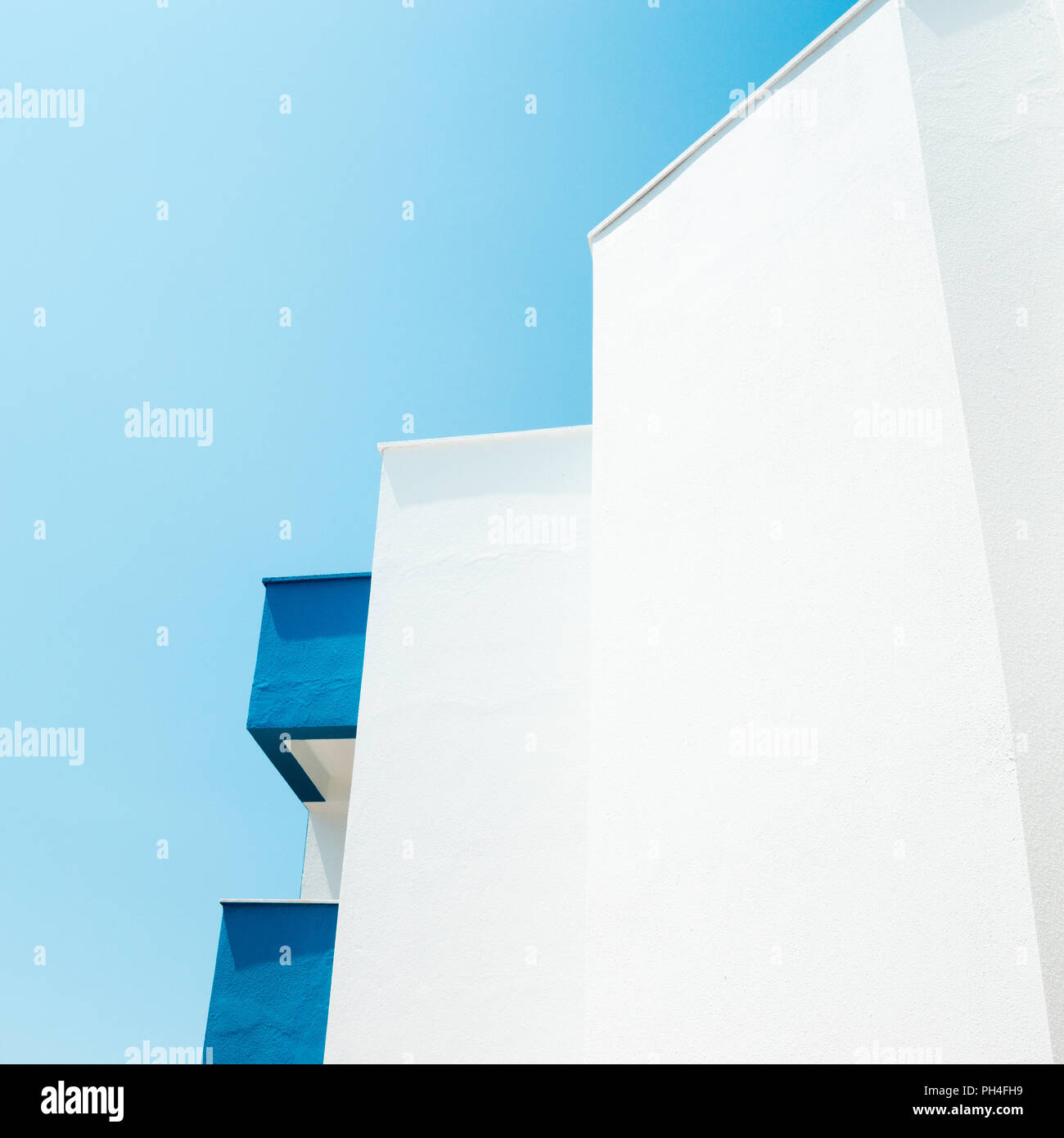 Résumé fond avec un bâtiment moderne. Image carrée. Banque D'Images