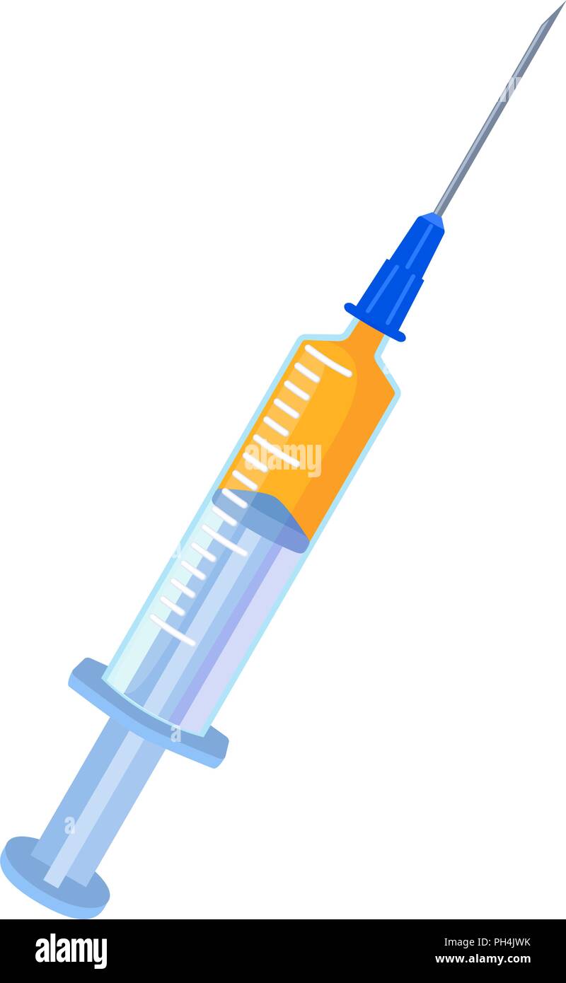 Cartoon couleur seringue Illustration de Vecteur