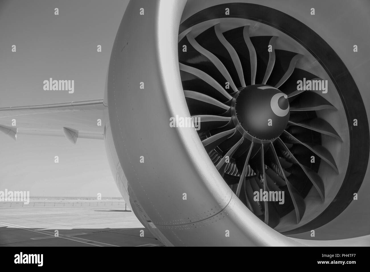 Moteur d avions Banque D'Images