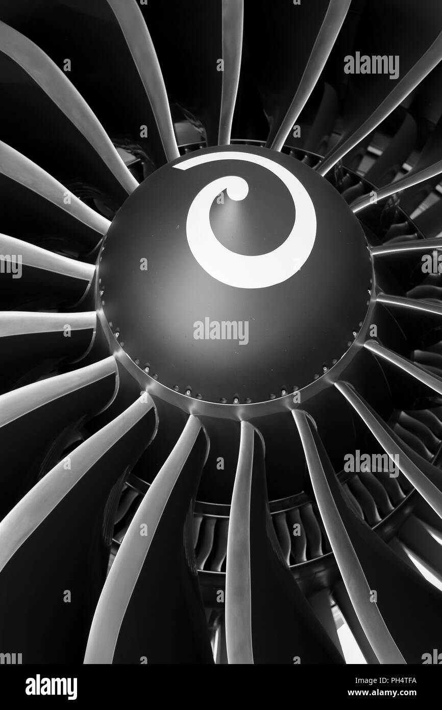 Moteur d avions Banque D'Images