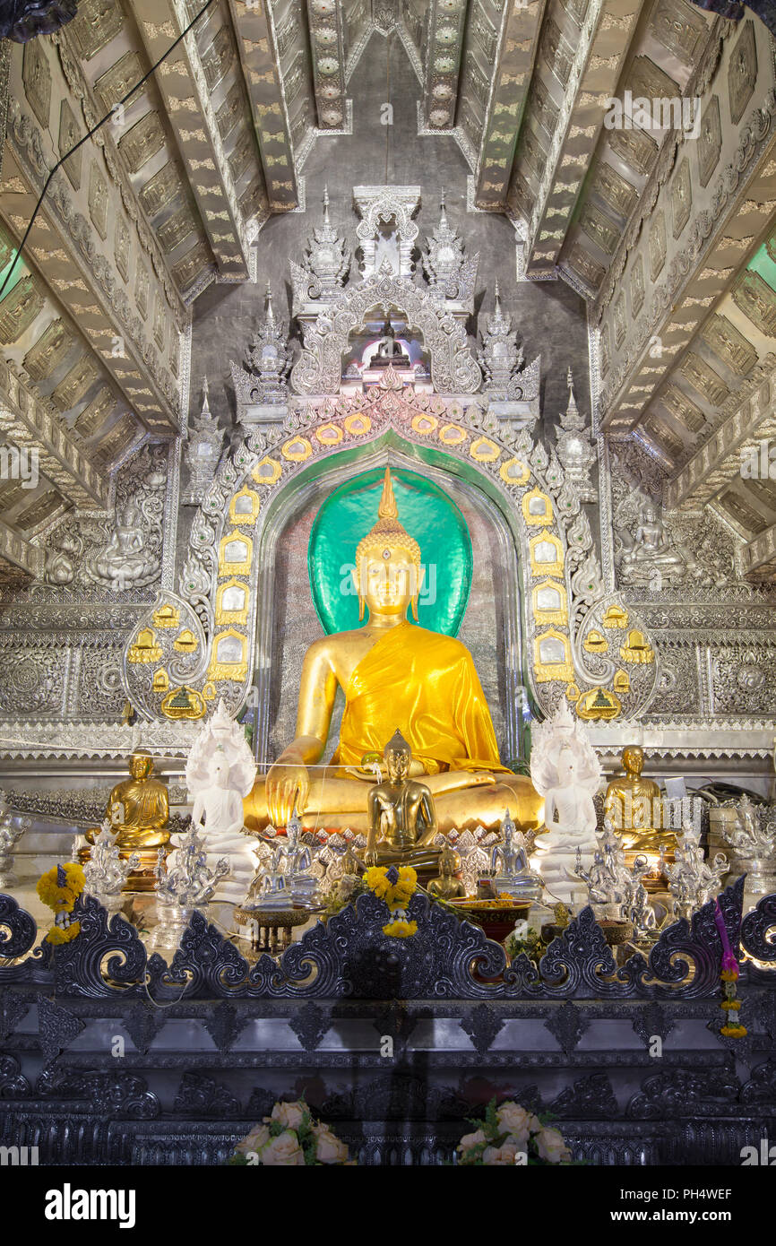 L'Ubosot ou coordination hall of Wat Sri Suphan, Chiang Mai, Thaïlande Banque D'Images