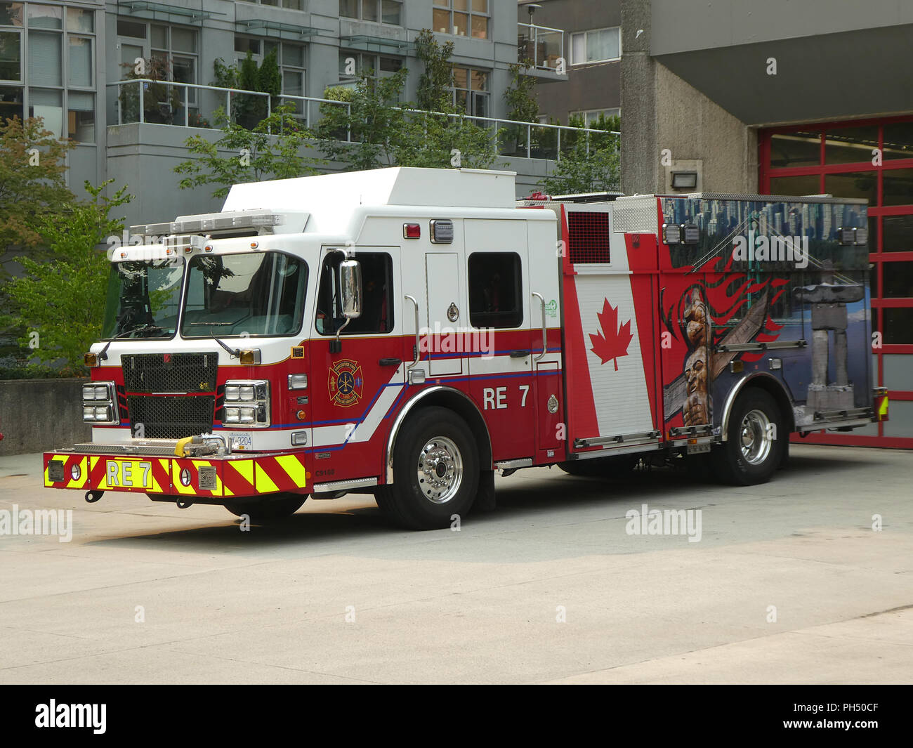 Smeal Fire appliance, Vancouver, Canada, 2018 Banque D'Images