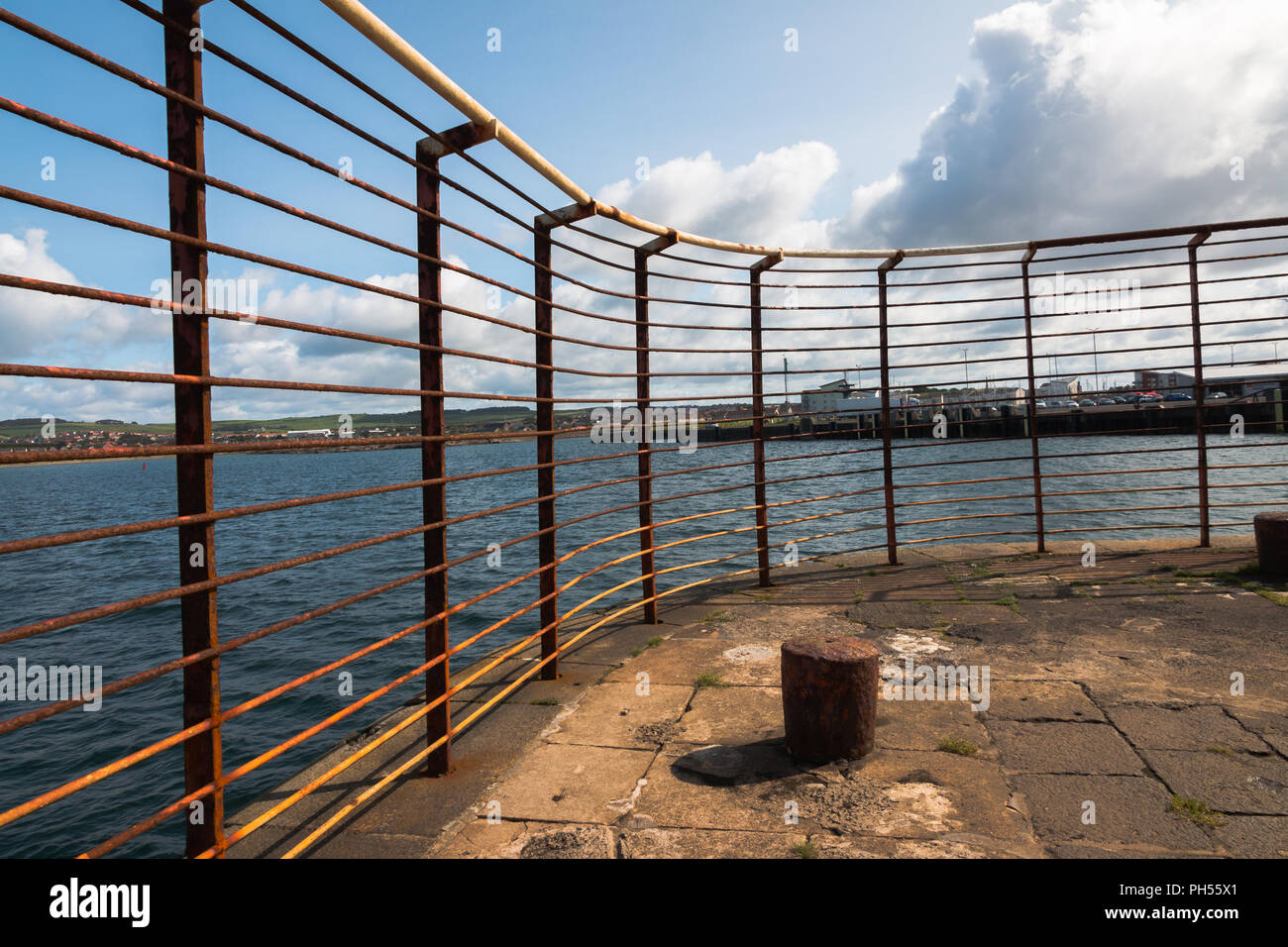 Adrossan Saltcoast, Port, littoral Stevenston Landmarks Banque D'Images