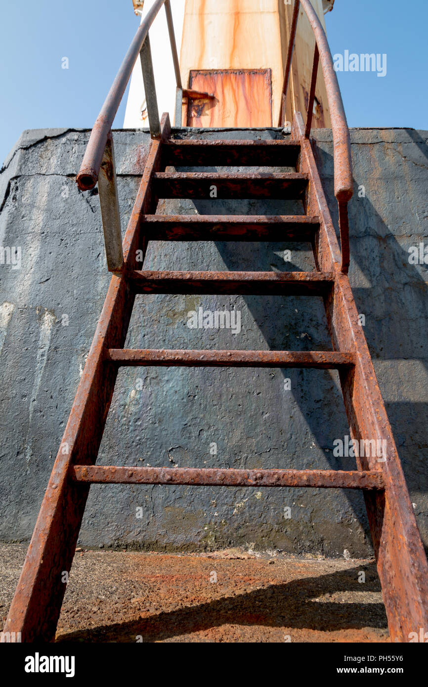 Adrossan Saltcoast, Port, littoral Stevenston Landmarks Banque D'Images