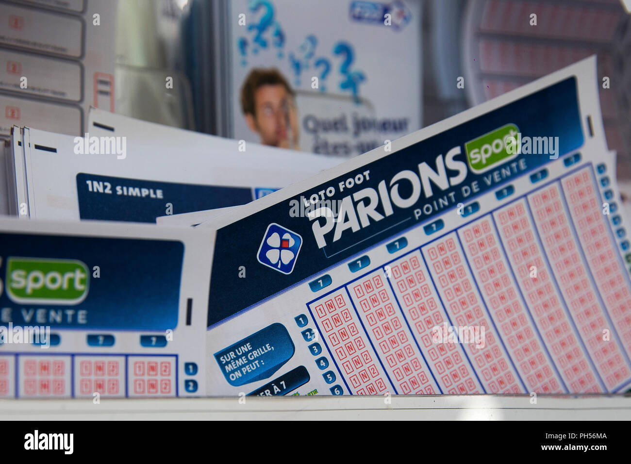 FDJ loterie nationale française (opérateur) billets Banque D'Images