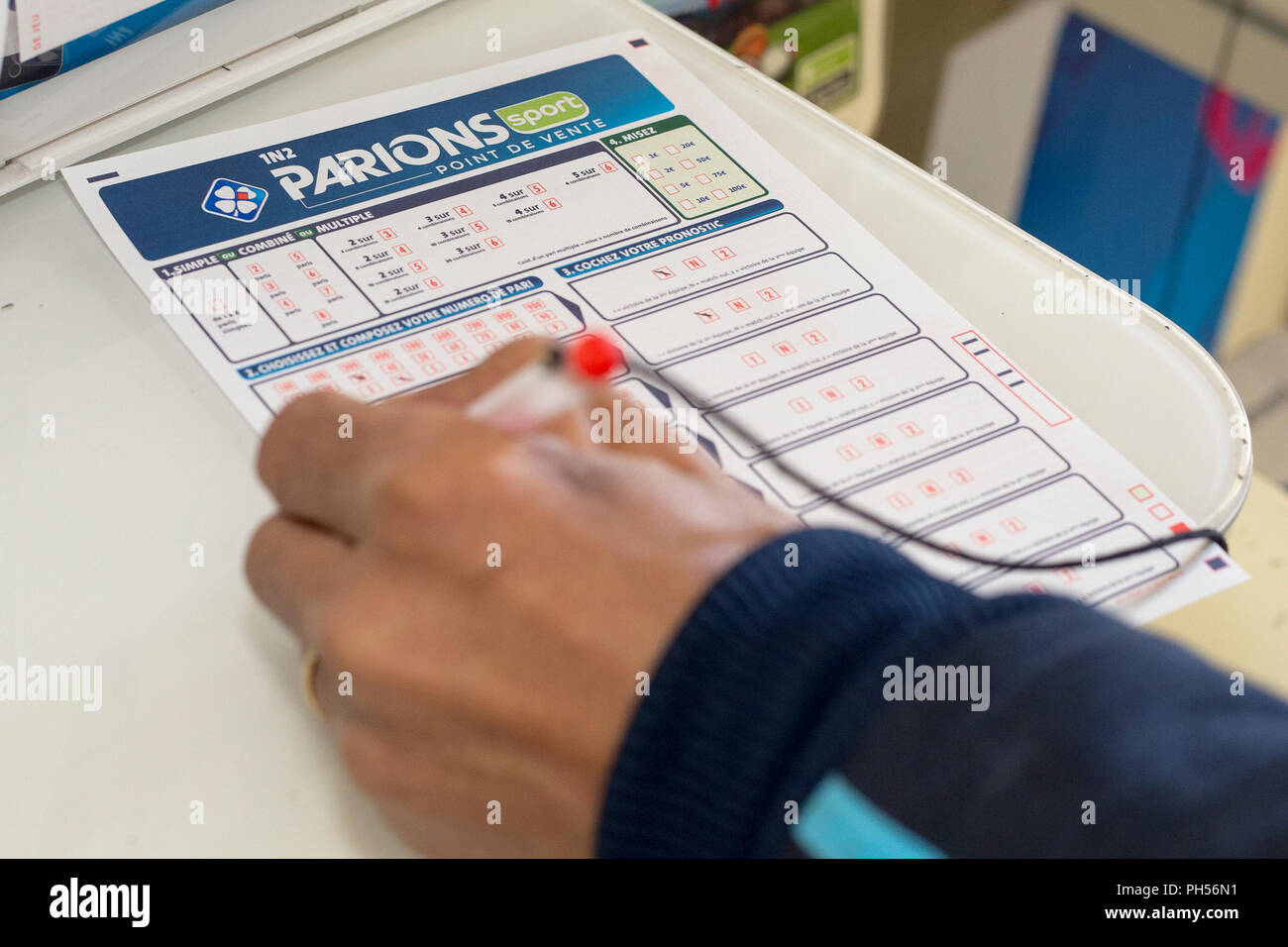 FDJ loterie nationale française (opérateur) billets Banque D'Images