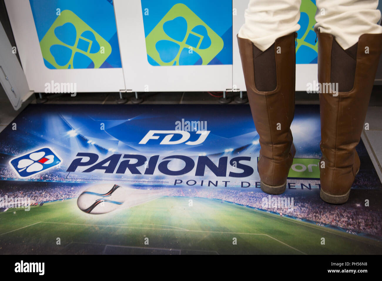 FDJ loterie nationale française (opérateur) billets Banque D'Images