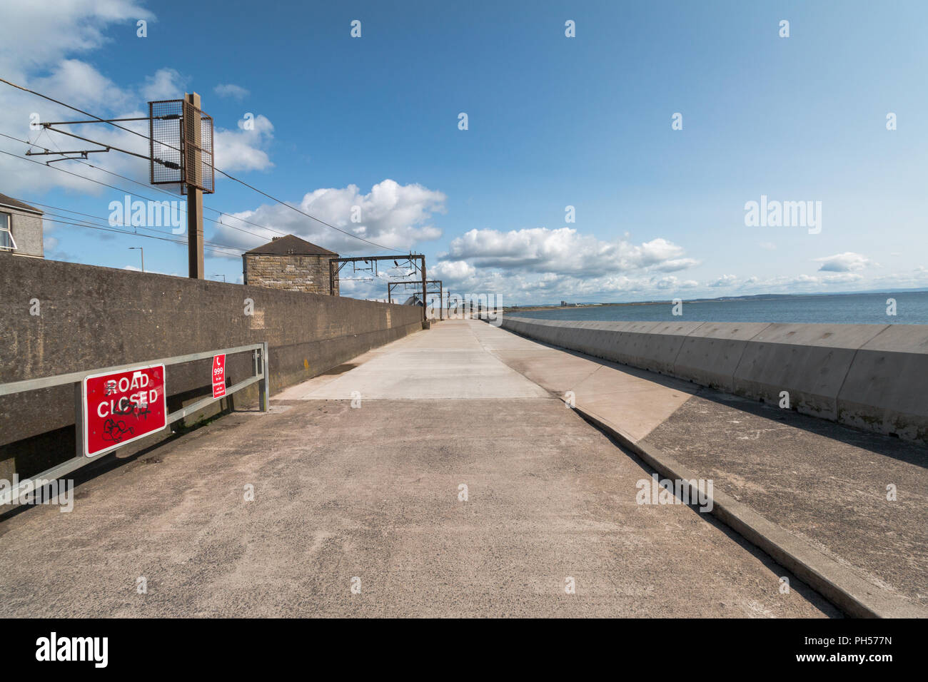 Adrossan Saltcoast, Port, littoral Stevenston Landmarks Banque D'Images