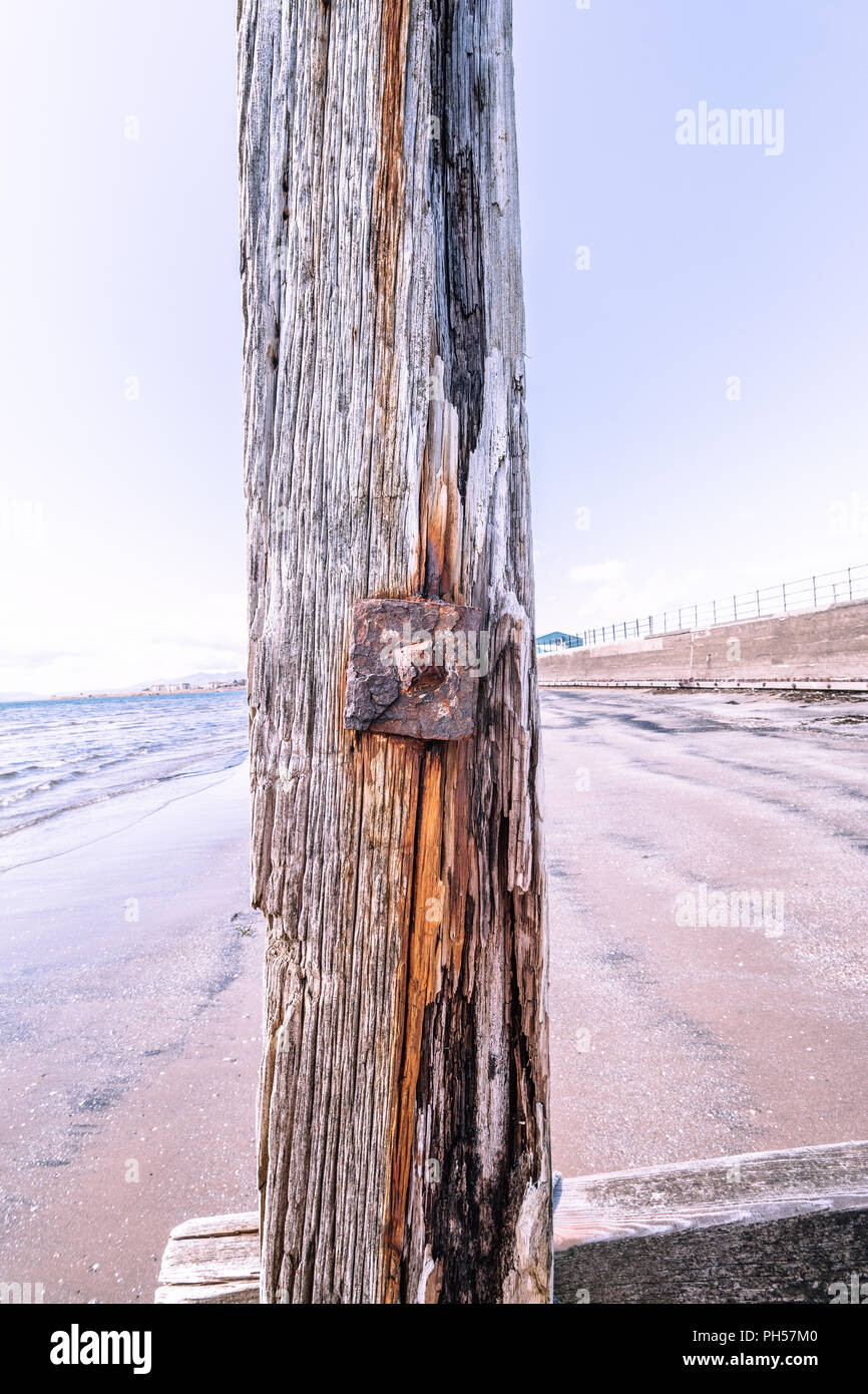 Adrossan Saltcoast, Port, littoral Stevenston Landmarks Banque D'Images