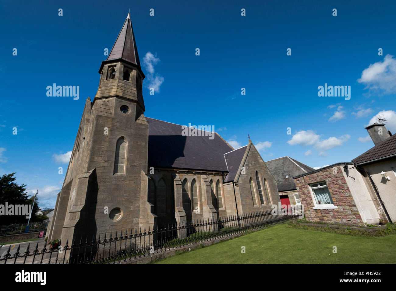 Adrossan Saltcoast, Port, littoral Stevenston Landmarks Banque D'Images