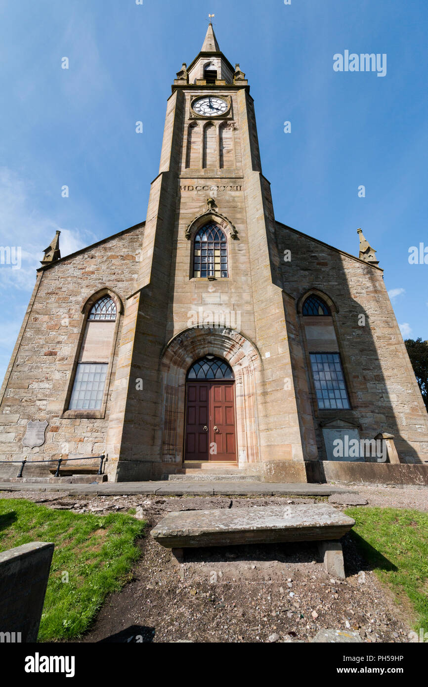 Adrossan Saltcoast, Port, littoral Stevenston Landmarks Banque D'Images