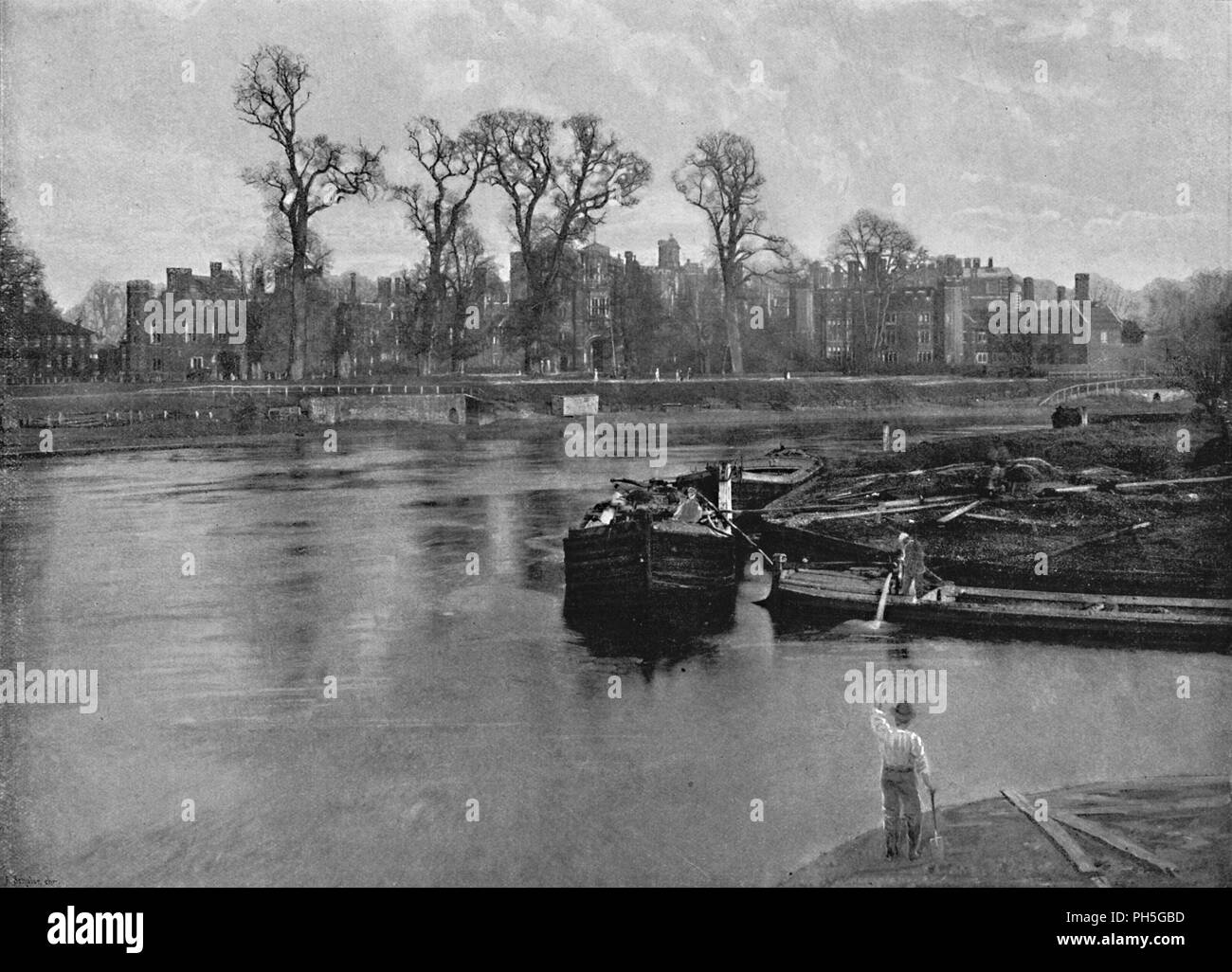 'Hampton Court Palace', c1896. Artiste : Poulton & Co. Banque D'Images