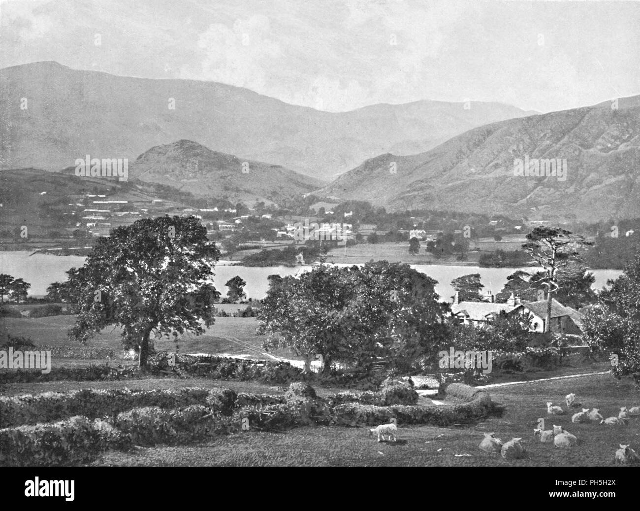 Coniston : 'Le vieil homme', c1896. Artiste : Frères verts. Banque D'Images
